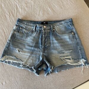 7 for all mankind Distressed Women Shorts